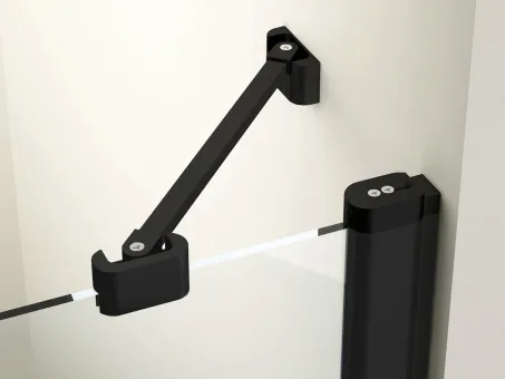 Chrome CRV2-120 zuhanyajtó fekete+transparent (1 oldal)