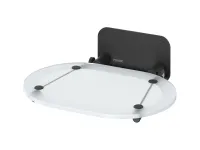 Chrome ülőke Clear/fekete