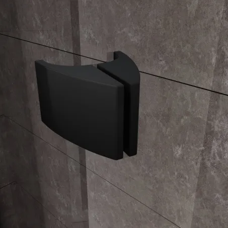 Pivot PDOP1-90 zuhanyajtó fekete+transparent