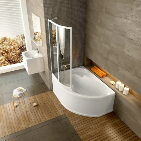 Rosa I 140x105 akrilkád bal (hófehér)