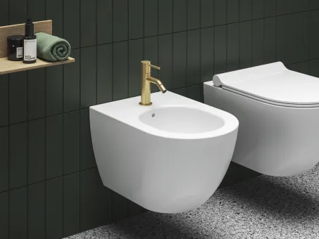 Espirit álló bidécsaptelep 150 mm leersztő nélkül ES 056.60GLB, Gold Brushed