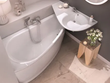 Avocado 150x75 akrilkád bal (hófehér)