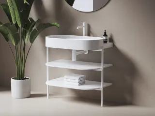 CS Yard 80 fürdőszobai bútor, matt fehér