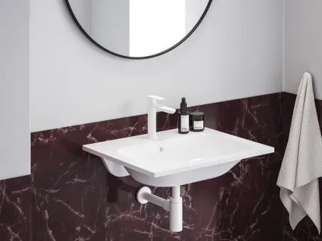 Eleganta álló mosdócsaptelep 170 mm leeresztő nélkül EL 012.10WV, White Velvet