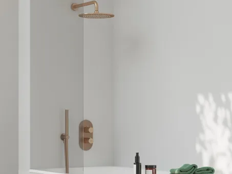 Fali csatlakozó zuhanyfejhez 702.61RGB, Rose Gold Brushed