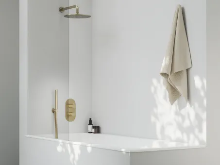 Fali csatlakozó zuhanyfejhez 702.60GLB, Gold Brushed