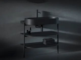 CS Yard 80 fürdőszobai bútor, matt fekete