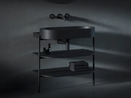 CS Yard 80 fürdőszobai bútor, matt fekete