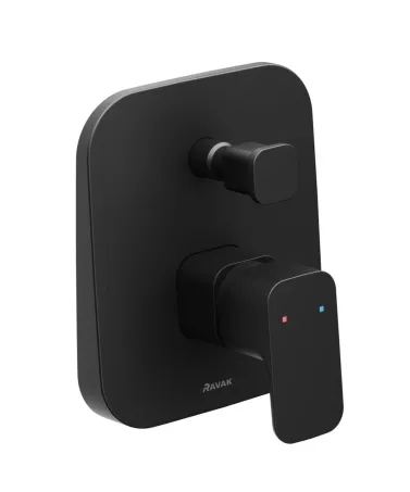 10° Free fekete falba süllyesztett csaptelep váltóval TD F 065.20BL, fekete, R-boxhoz