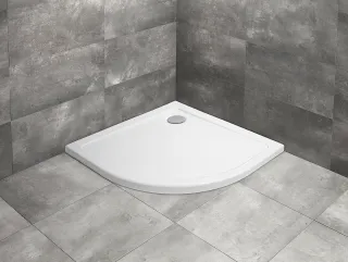 Doros A íves zuhanytálca 80x80 fehér, ajándék szifonnal