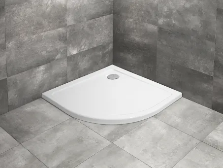 Doros A íves zuhanytálca 80x80 fehér, ajándék szifonnal