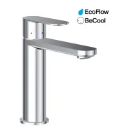 Chrome II mosdócsaptelep BeCool 175 mm lefolyó nélkül CR II 014.01CR, króm