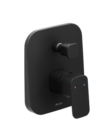10° Free fekete falba süllyesztett csaptelep váltóval TD F 065.20BL, fekete, R-boxhoz