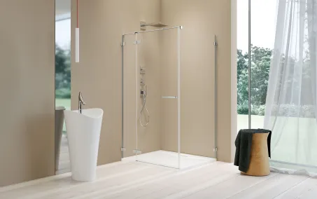 Arta KDJ II szögletes zuhanykabin 120x80 átlátszó balos