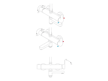 Állítható zuhanyoszlop DS 092.00