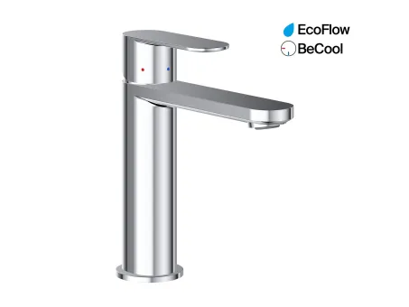 Chrome II mosdócsaptelep BeCool 175 mm lefolyó nélkül CR II 014.01CR, króm