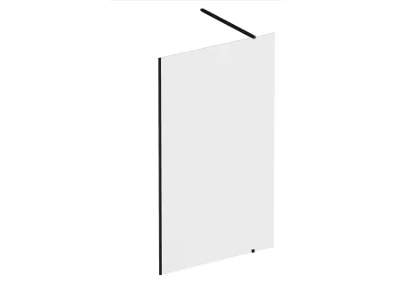 Walk-In Wall Szett 100, zuhanykabin fekete+transparent