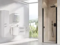 Chrome CSD1-80 zuhanyajtó fekete+transparent