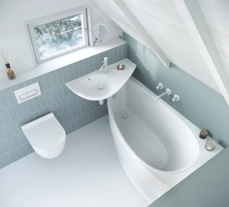 Avocado 160x75 akrilkád jobb (hófehér)