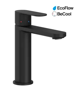 Chrome II mosdócsaptelep BeCool 175 mm lefolyó nélkül CR II 014.21BL, fekete