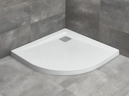 Argos A íves zuhanytálca 100x100 fehér, ajándék szifonnal