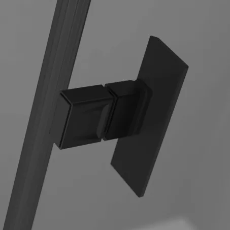 Nes Brushed Nickel PTD szögletes szálcsiszolt króm zuhanykabin 80x100 átlátszó
