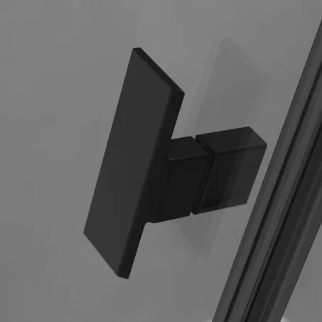 Nes Brushed Nickel PTD szögletes szálcsiszolt króm zuhanykabin 80x100 átlátszó