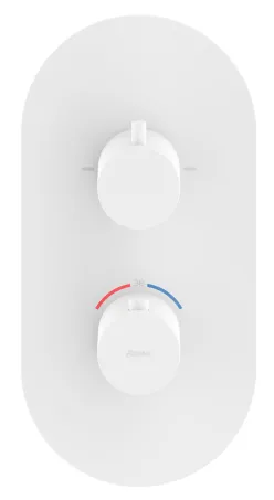 Espirit falba süllyesztett termosztátos csaptelep, kétutas, beslő egység nélkül ES 063.10WV.O2.RB07C, White Velvet