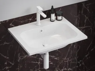 Eleganta álló mosdócsaptelep BeCool 174 mm leeresztő nélkül EL 012.11WV, White Velvet