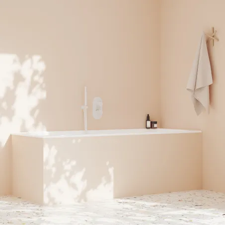 Espirit falba süllyesztett termosztátos csaptelep, kétutas, beslő egység nélkül ES 063.10WV.O2.RB07C, White Velvet