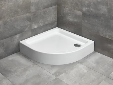 Laros A íves zuhanytálca 85x85 fehér, ajándék szifonnal