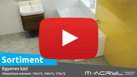 Sortiment egyenes akril kád 160x75