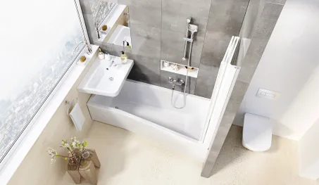 BeHappy II kád 160x75 balos, fehér