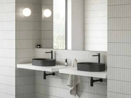 Ceramic Slim O 55 kerámiamosdó matt fekete