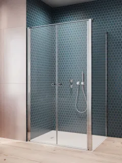 Eos DWD+S II szögletes zuhanykabin 120x80 átlátszó