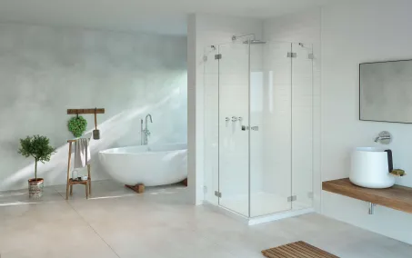 Essenza Pro KDD szögletes zuhanykabin 90x90 átlátszó