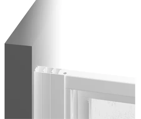 Supernova ASDP3-110 zuhanyajtó 198 fekete+transparent