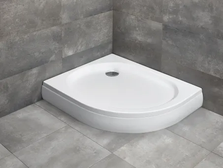 Patmos E íves zuhanytálca 120x90 balos, fehér, ajándék szifonnal