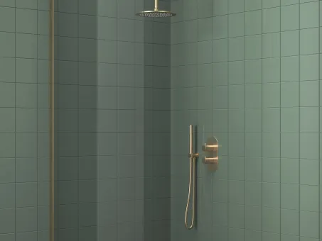 Espirit falba süllyesztett termosztátos csaptelep, kétutas, beslő egység nélkül ES 063.60GLB.O2.RB07C, Gold Brushed