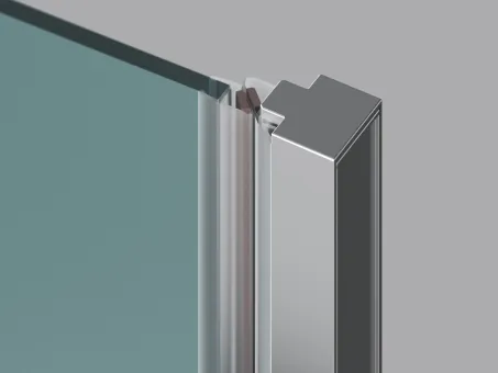 COOL! COSD1-80 zuhanyajtó krómhatású+transparent