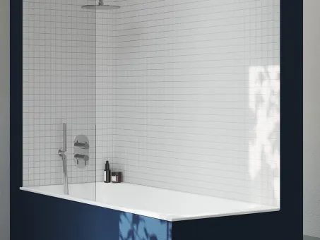 Fali kiállás integrált zuhanyrózsa tartóval 706.00CR, króm