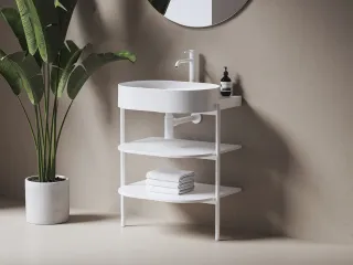 CS Yard 60 fürdőszobai bútor, matt fehér