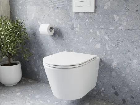 Flow RimOff fali WC szett, fehér