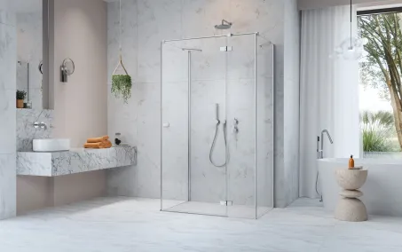 Fuenta KDJ+S szögletes zuhanykabin 90x75 átlátszó balos