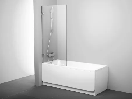 BVS1-80 kádparaván króm+transparent