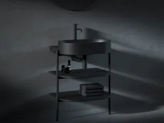 CS Yard 60 fürdőszobai bútor, matt fekete