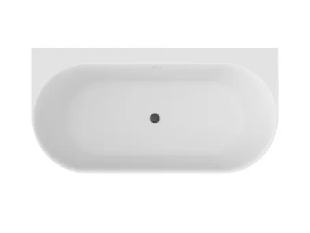 Freedom Wall Tec 170x87, akrilkád, matt fehér/fehér, fehér/fekete/króm lefolyó