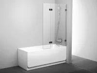 BVS2-100 kádparaván jobb króm+transparent