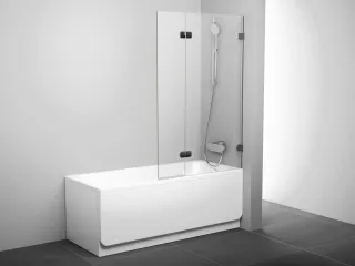 BVS2-100 kádparaván jobb króm+transparent