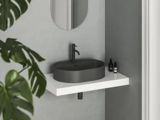 Ceramic Slim Shelf O 55 kerámiamosdó antracit